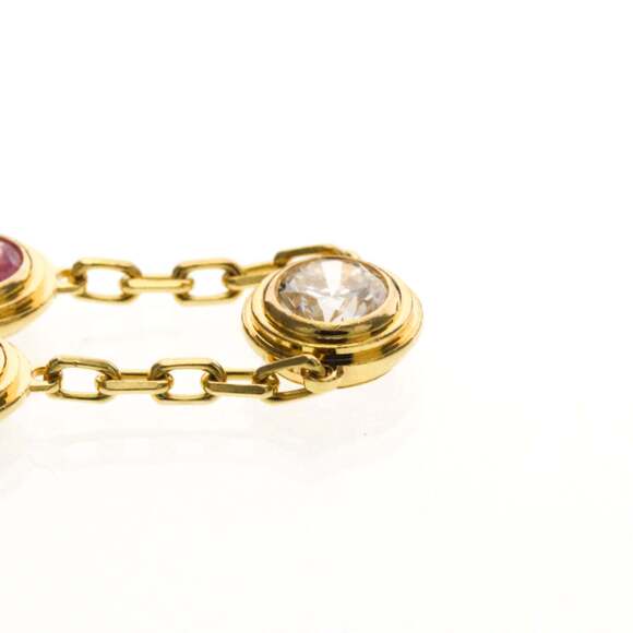 Cartier D'Amour Diamond And Pink Sapphire Bracelet Pink Gold (18K) Diamond,Sa... - Picture 4 of 12